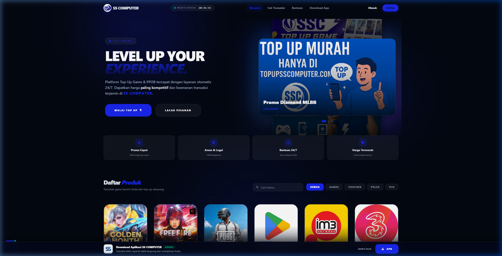 Toupss Computer Store Screenshot
